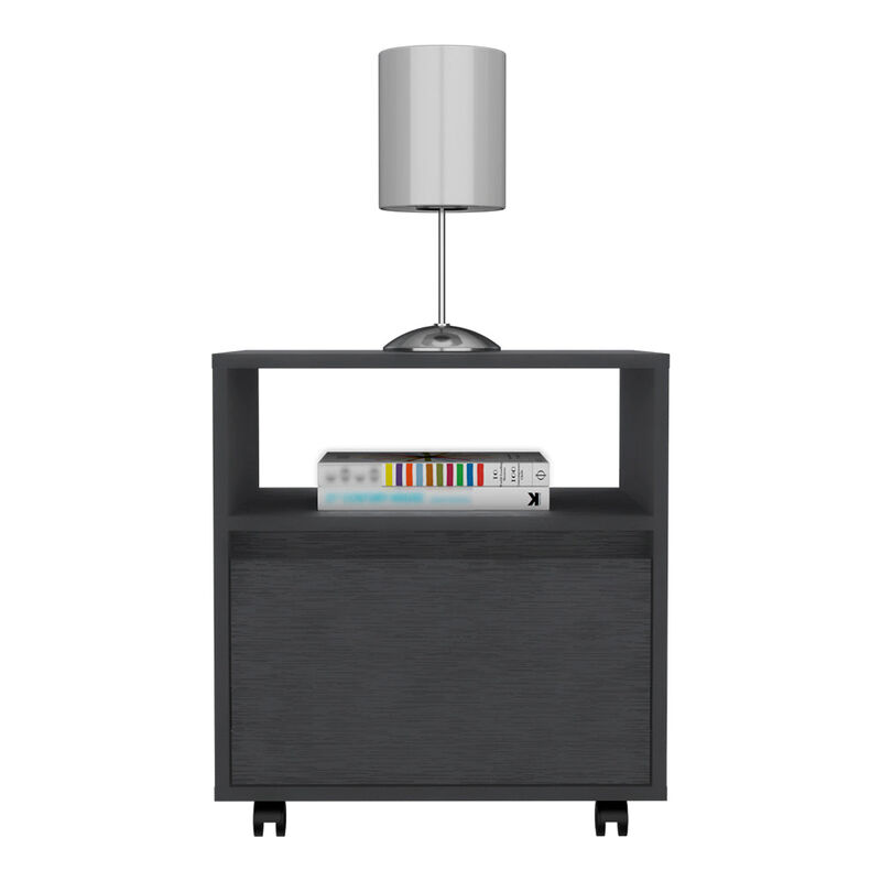 Nightstand Munyochi, Bedroom, Black