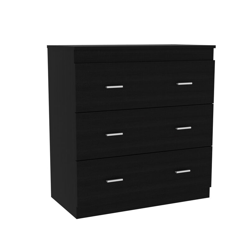 Three Drawer Dresser Litress, Bedroom, Black