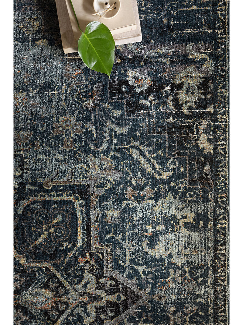 James JAE05 Ocean/Onyx 3'7" x 5'7" Rug by Magnolia Home by Joanna Gaines