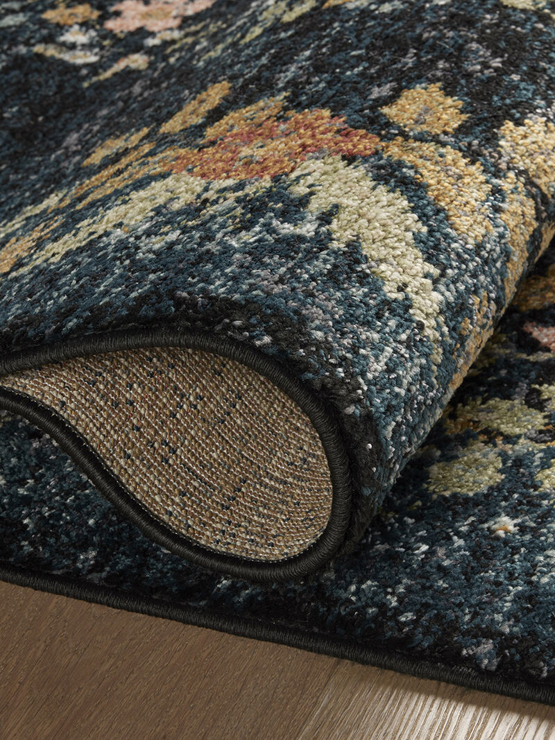 Laurel LAU-01 Navy 3''11" x 5''7" Rug by Rifle Paper Co.