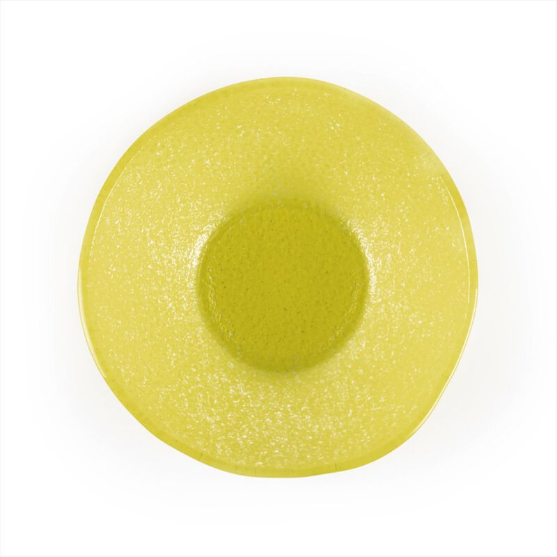 Glass Dinnerware dia.7.5" h:2.75" 20 oz. Round Yellow Glass Bowl