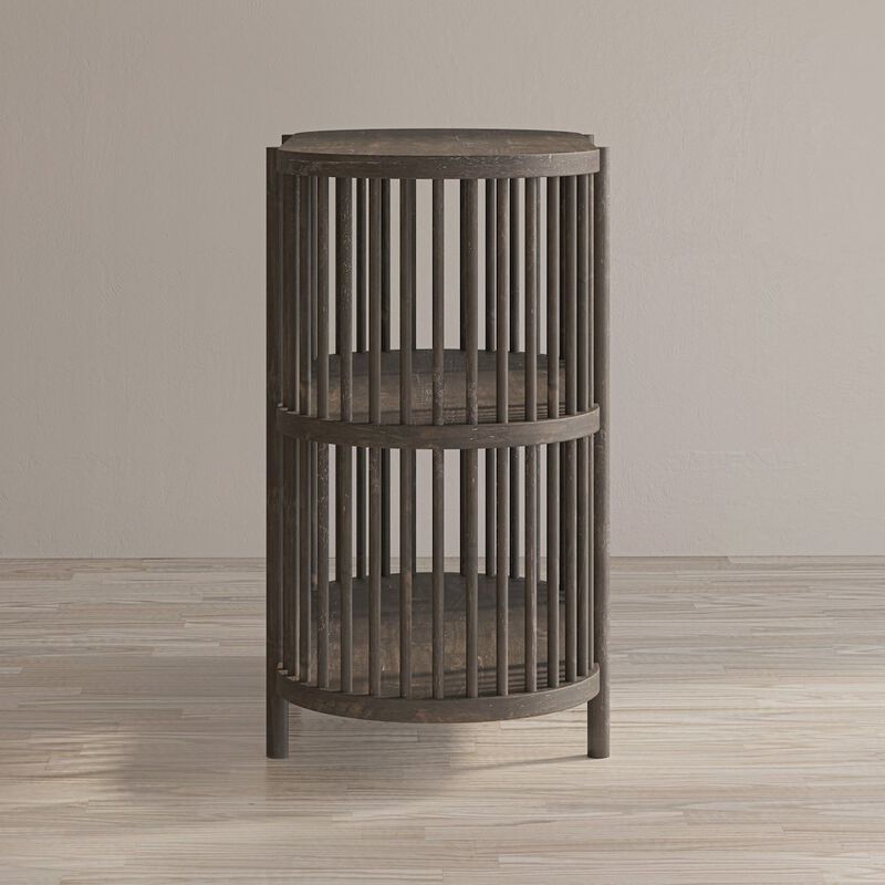 Jofran Rhapsody Mid-Century Modern 36 Open Storage Console Bookcase
