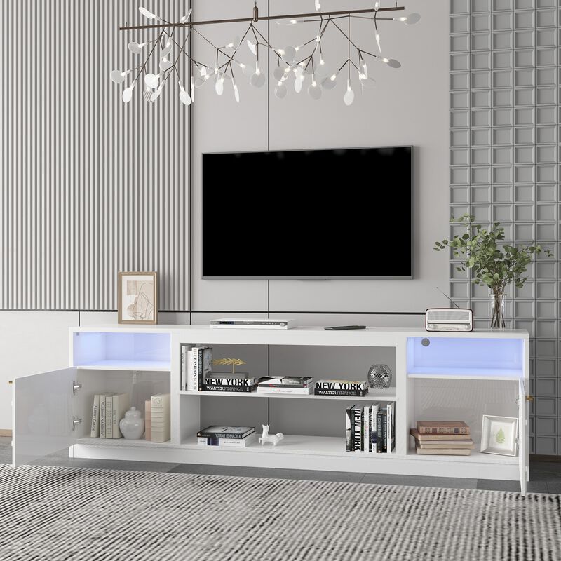 Black TV Stand Fits TVs up to 70 in. to 80 in.