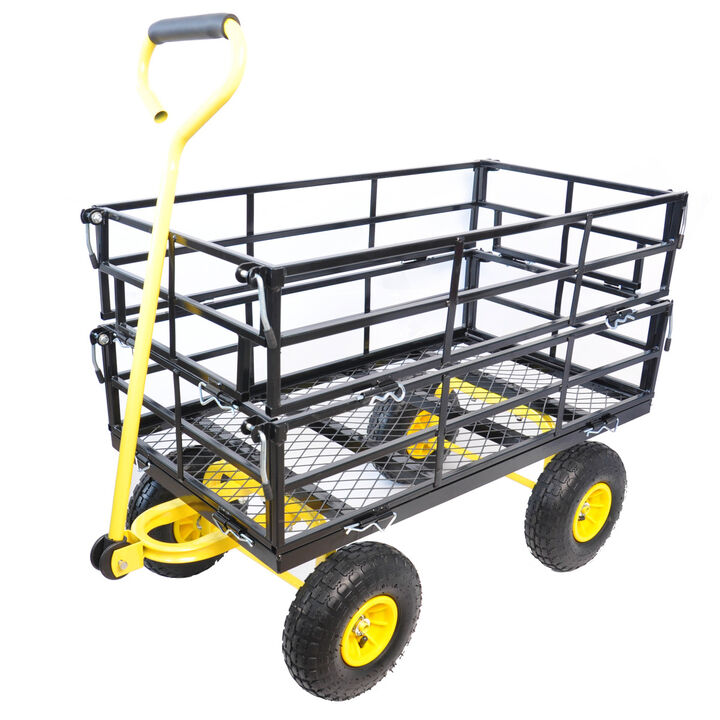 Wagon Cart Garden Cart Trucks Make It Easier To Transport Firewood 0002