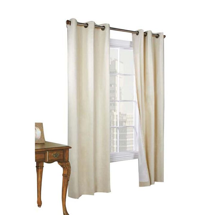 Commonwealth Thermalogic Weather Cotton Fabric Grommet Top Panel - 160x84" - Natural