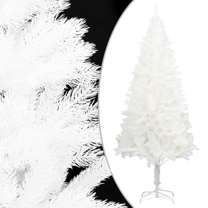 vidaXL Artificial Christmas Tree with LEDs&Ball Set White 94.5"