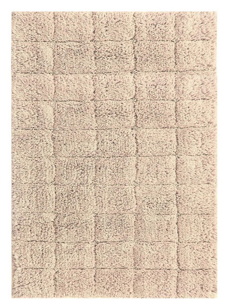 Knightsbridge Summer Tile 220 GSF Non Skid Back Bath Rug 17 x 24 - White