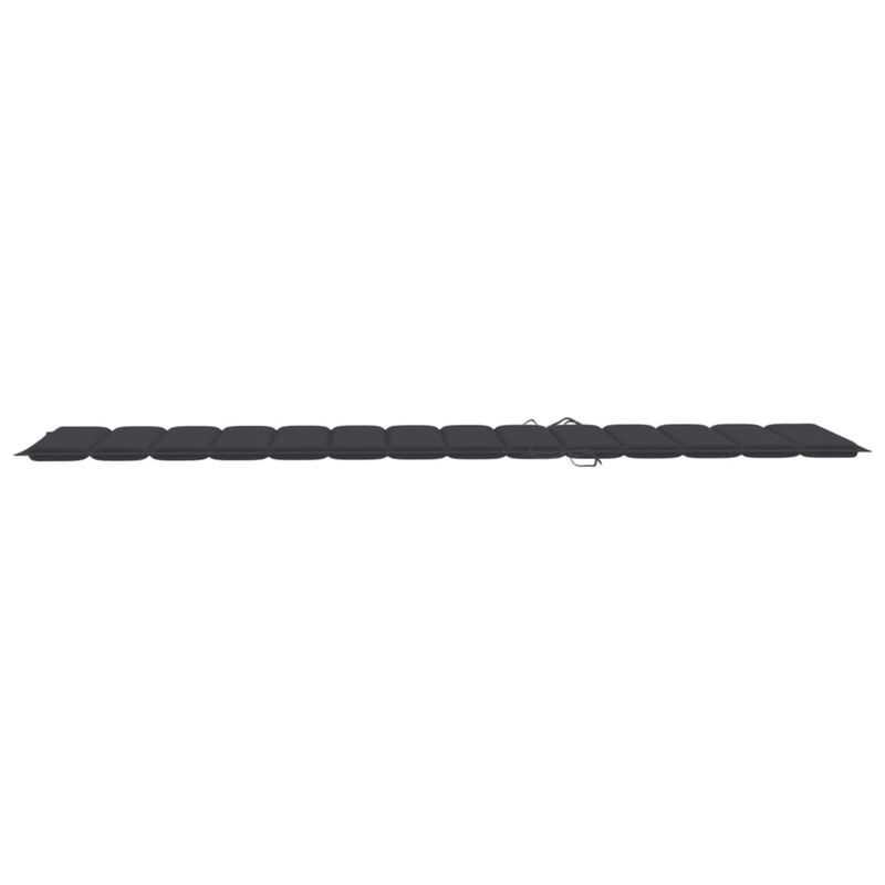 vidaXL Sun Lounger Cushion Anthracite 78.7"x19.7"x1.6" Fabric