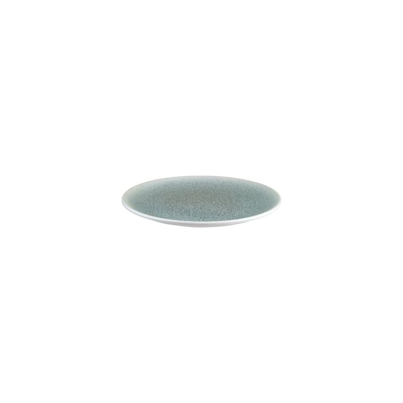 Luca Ocean Matte dia.8.25" Round Blue Porcelain Plate (Set of 4)