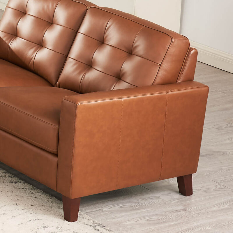 Aiden Top Grain Leather Loveseat