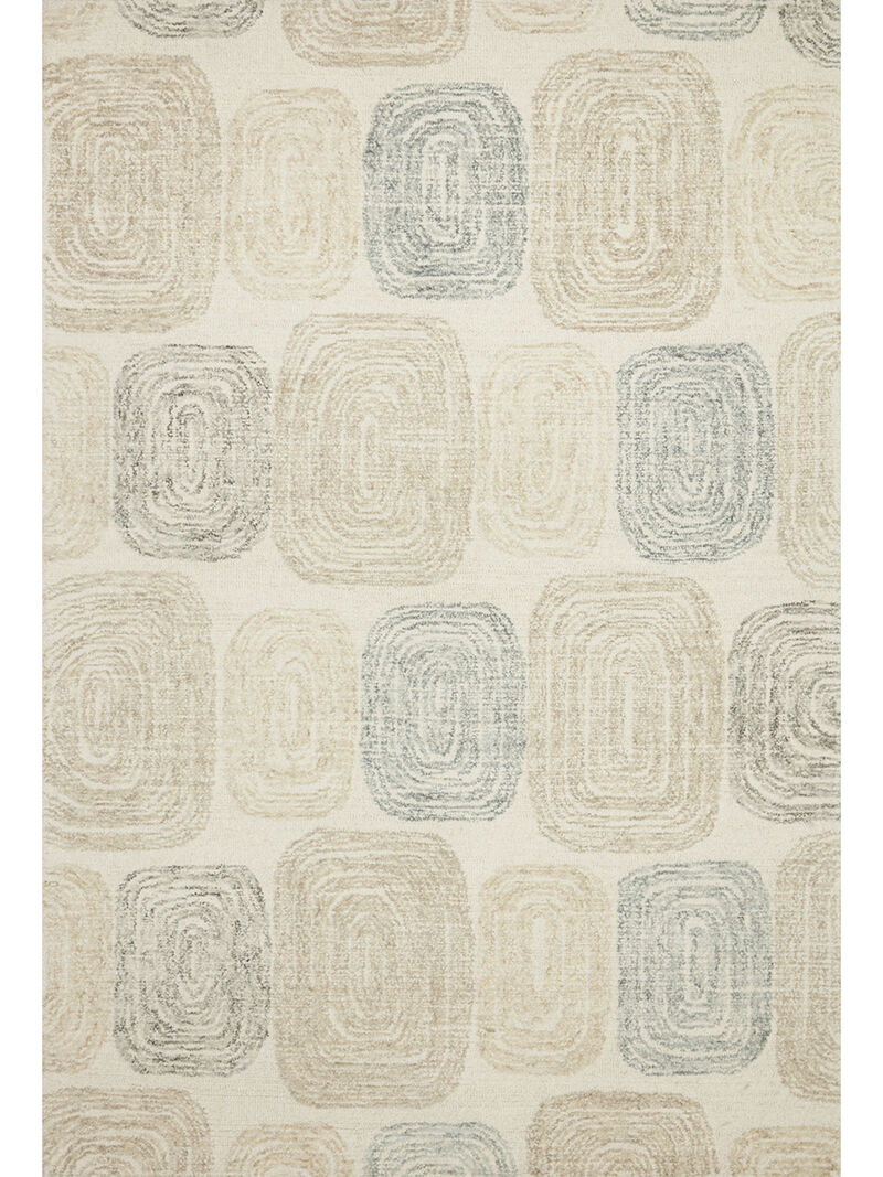 Milo MLO01 Teal/Neutral 3'6" x 5'6" Rug