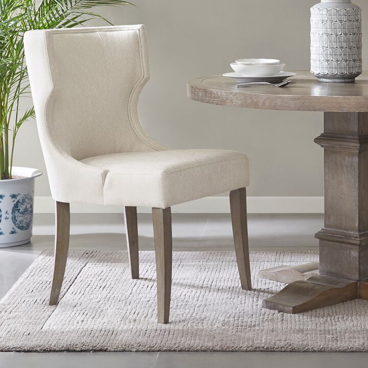Gracie Mills Allie Upholstered Contemporary Wingback Dining Chair
