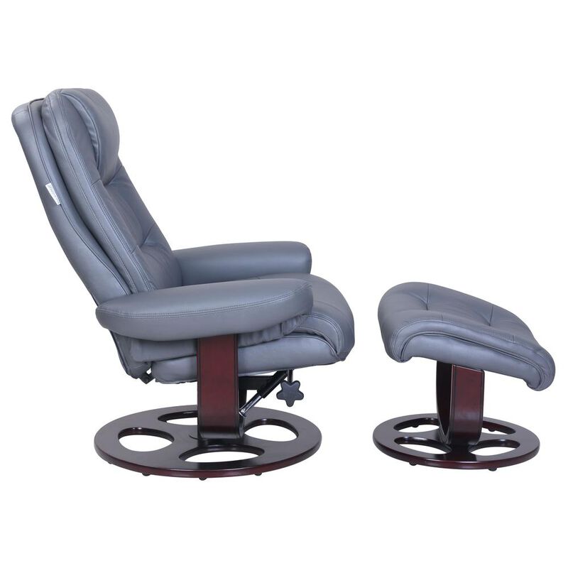 Barcalounger Jacque Swivel Pedestal Recliner w/Ottoman