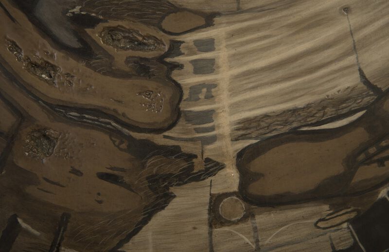 Cast Petrified Wood Wall Tile