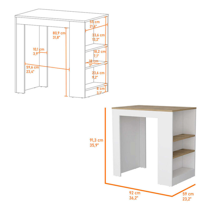 Streamdale Highlands Kitchen Island With Storage Base In And Ibiza Marble