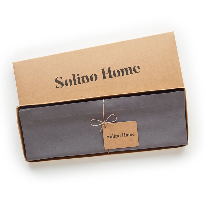 Solino Home Cotton Linen 14 x 19 Inch Placemats Set of 4 | Dru - Cotton Linen Plain
