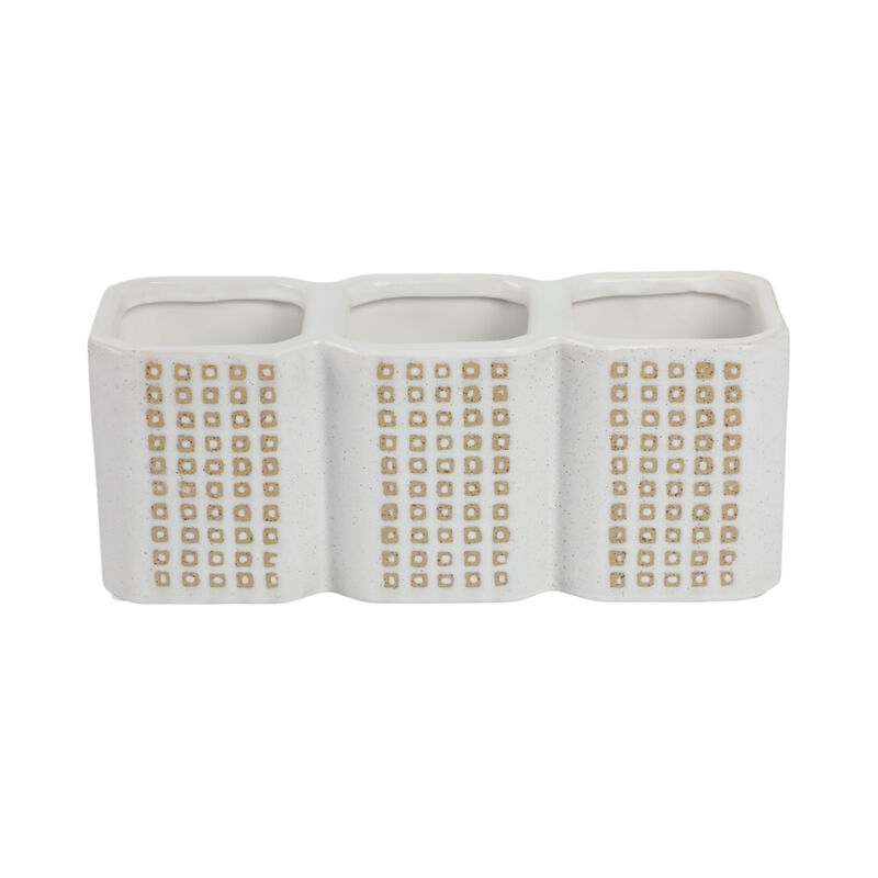 3-cup Dotted Pen Holder