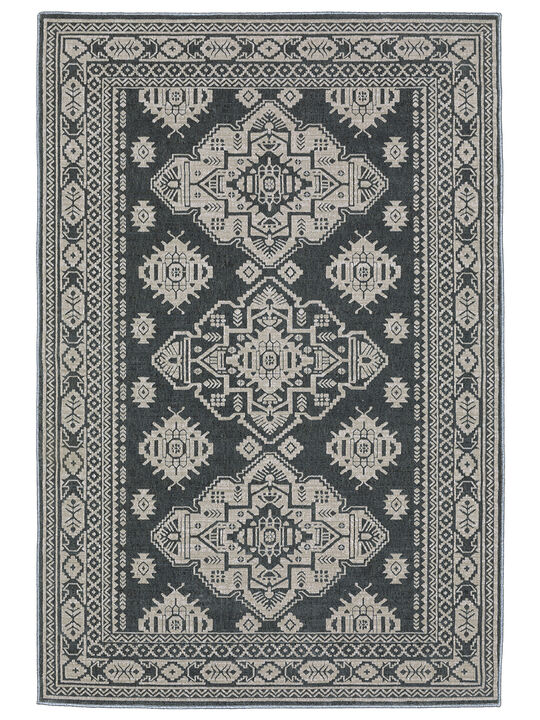Intrigue 5'3" x 7'6" Blue Rug