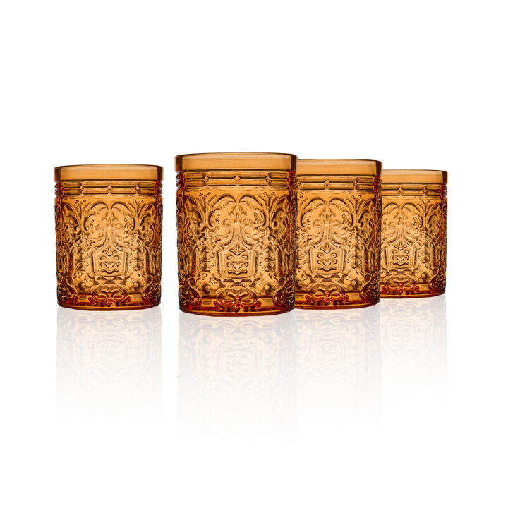 Jax Orange Spice Double Old Fashion, Set of 4