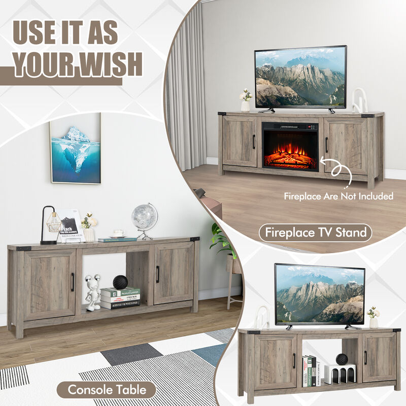 TV Stand with Storage Cabinets for TVs For Living Room