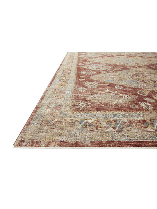 Gaia GAA02 Gold/Brick 4' x 5'7" Rug