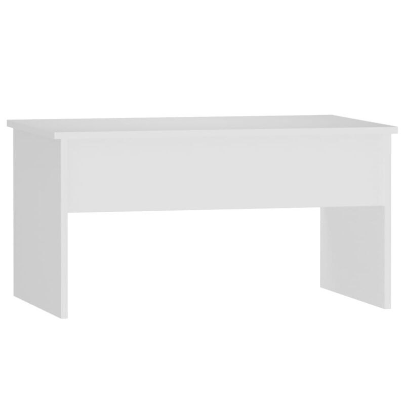 vidaXL Modern Coffee Table with Lift Top in White | Rectangular Engineered Wood | Versatile Home Furniture | 31.5"x19.9"x16.3"