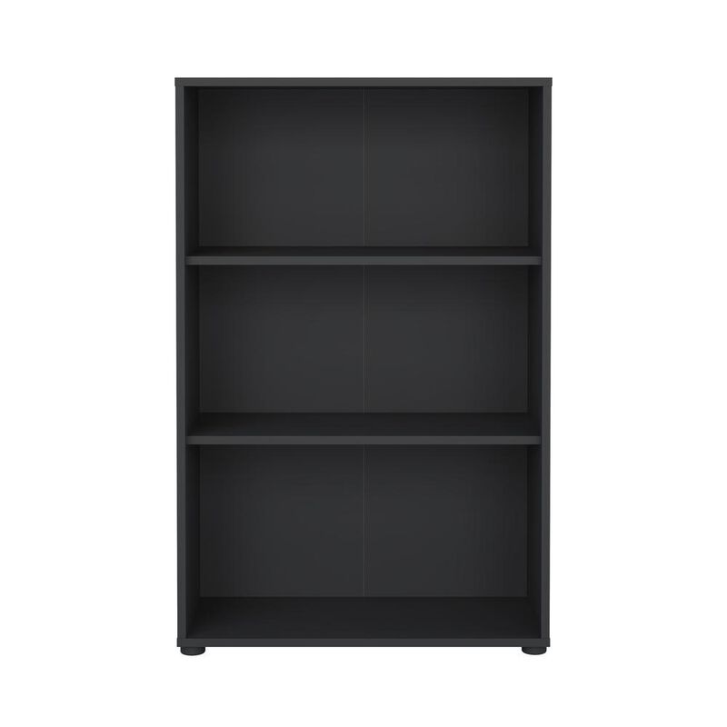 Tvilum Sign Adjustable 3 Shelf Bookcase, Open Storage Home Office Bookshelf, Matte Grey