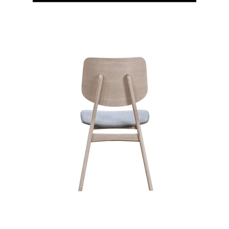 New Classic Furniture Oscar Wood Back Dining Chair (Set of 2), White Ash