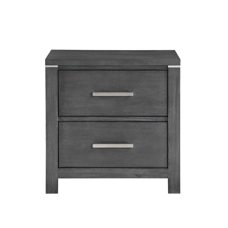 New Classic Furniture Odessa Nightstand-Charcoal