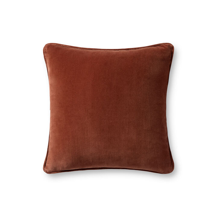 Lydia Chestnut 18''x18'' Cover w/Poly Pillow