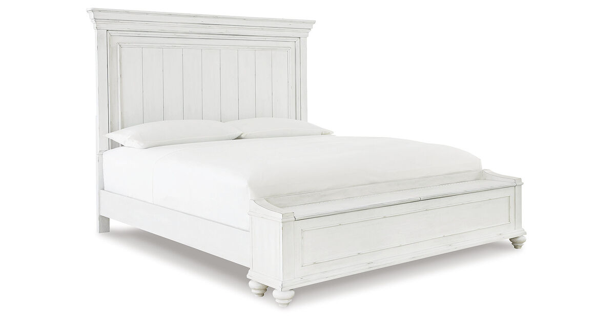 Kanwyn King Panel Bed W/Storage Bench