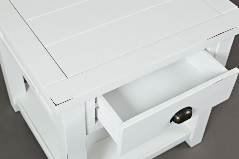 Jofran Inc. Artisan's Craft Farmhouse Solid Acacia End Table
