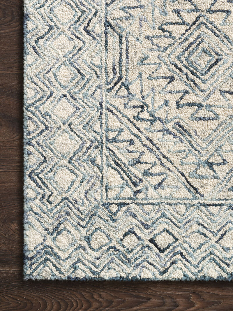 Ziva ZV03 Bluestone 3'6" x 5'6" Rug