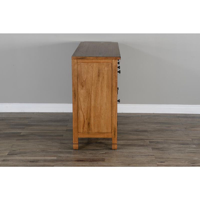 Sunny Designs Wood Buffet with Natural Slate