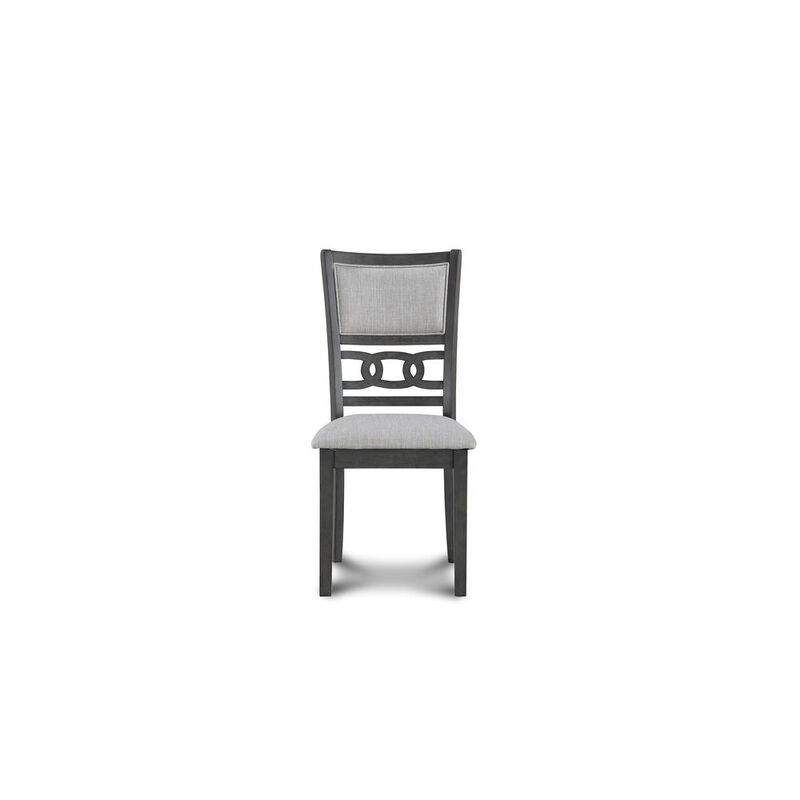 New Classic Furniture Furniture Gia Solid Wood Dining Chair in Gray (Set of 2)