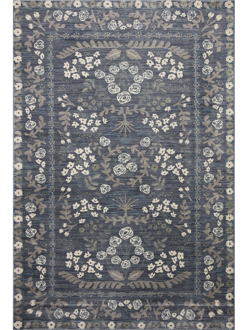 Fiore Navy Grey 9' x 12' Rug