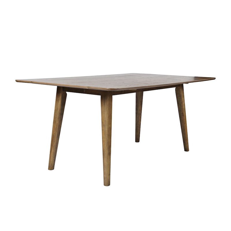 Jofran Bowie 66 Harvest Mid-Century Modern Drop-Leaf Dining Table