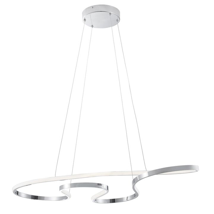 Shanghai Chandelier Chrome Metal Integrated LED Dimmable