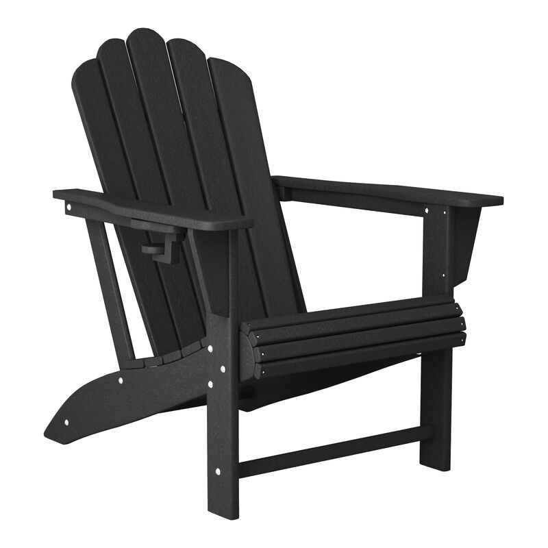WestinTrends 7-Piece HDPE Outdoor Patio Furniture Adirondack Conversation Set