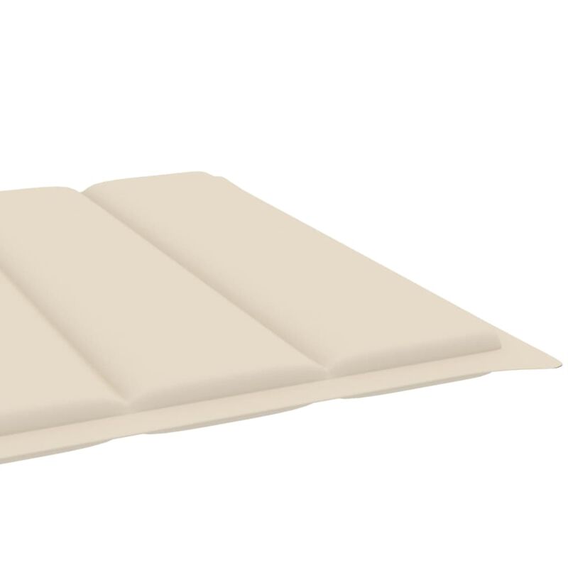vidaXL Sun Lounger Cushion Cream 78.7"x27.6"x1.6" Fabric