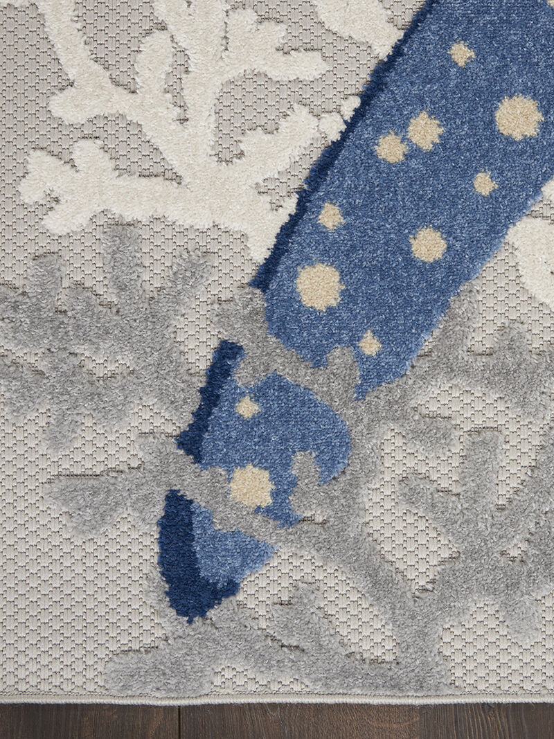 Aloha ALH24 Blue/Gray 6' x 9' Rug