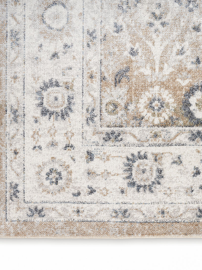 Astra Machine Washable ASW16 Silver/Taupe 7'10" x 10' Rug