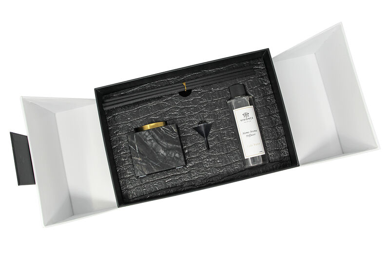 Black Marble Reed Diffuser, "Lily Of The Valley" Scent