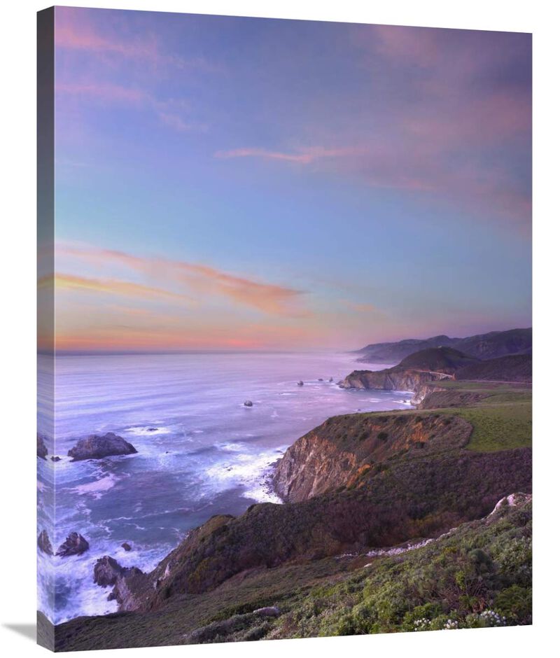 Bixby Bridge, Big Sur, California-Canvas Art-24x32