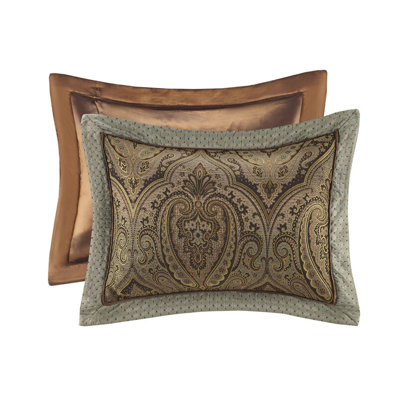 Gracie Mills Wilma 9-Piece Medallion Jacquard Comforter Set