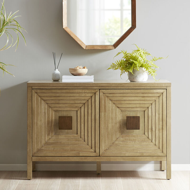 2 Door Accent Cabinet With Adjustable Shelves