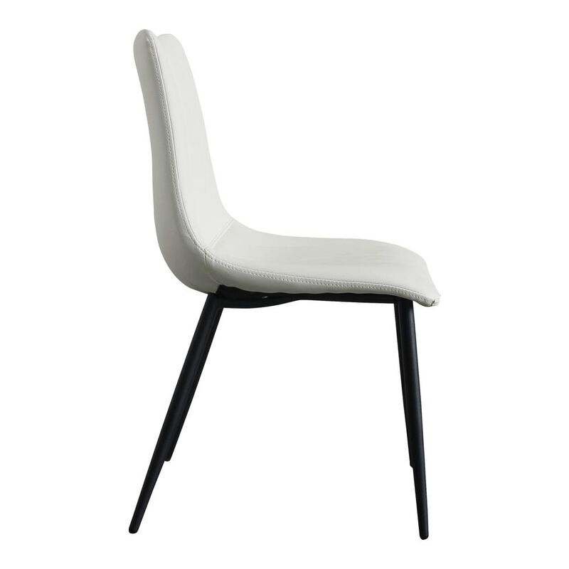 Moe's Home Collection Alibi Dining Chair Ivory-Set Of Two