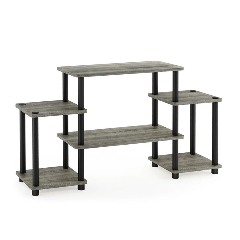 Furinno Furinno Turn-N-Tube No Tools Entertainment Center, French Oak/Black