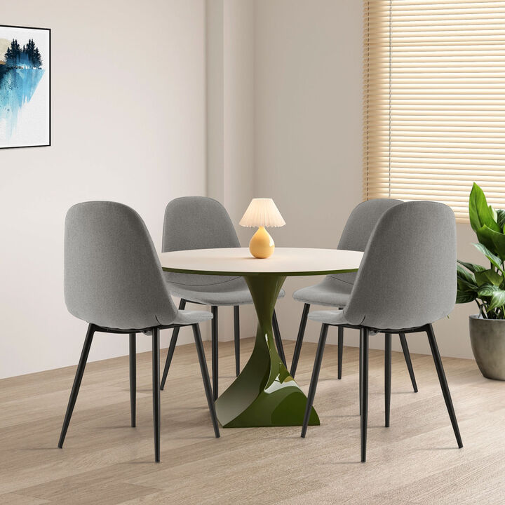 Set of 4 Stylish Dining Chairs for Modern Home and Kitchen