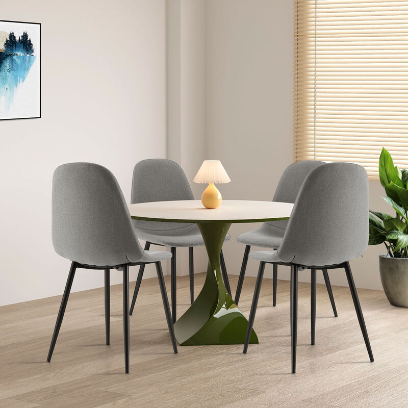 Set of 4 Stylish Dining Chairs for Modern Home and Kitchen